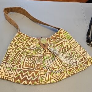 Boho Chic Patterned Shoulder Bag